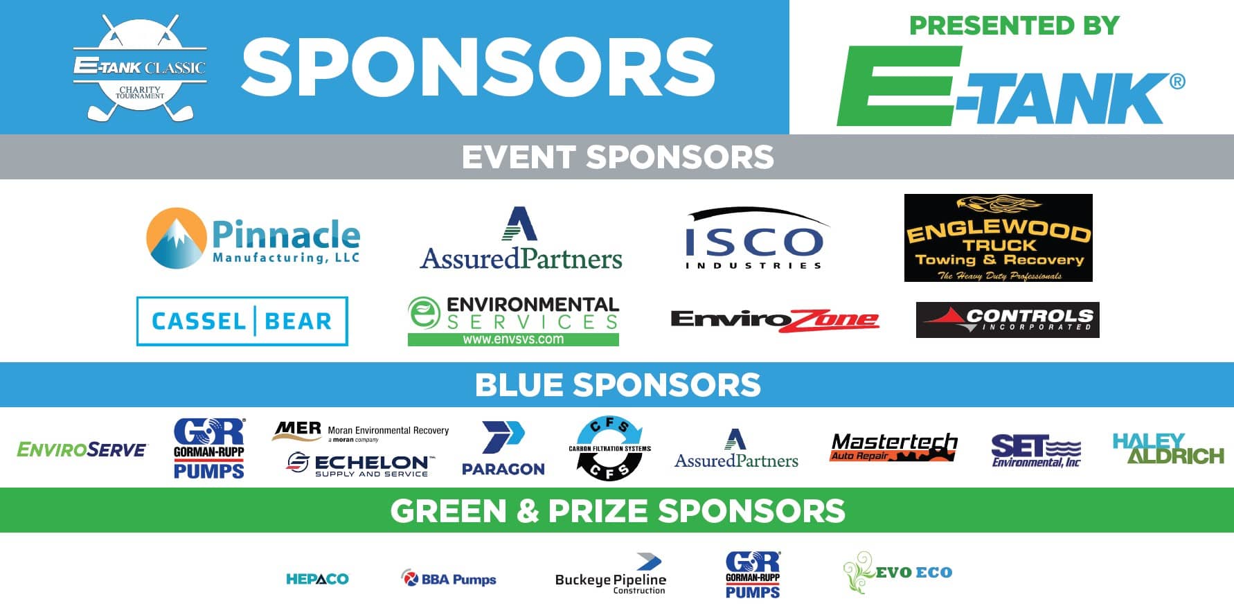 E-Tank Classic Sponsors